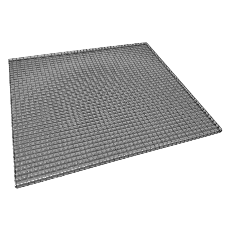 Fine-mesh cover to prevent small items from escaping during cleaning and drying.